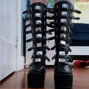 High Top Platform Goth Boots (off brand demonias)